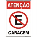 Ver imagem 1 de Placa de Poliestireno Auto-adesiva 30x20cm Atenção Garagem - 250 Az - Sinalize Placa 30x20 Atencao G