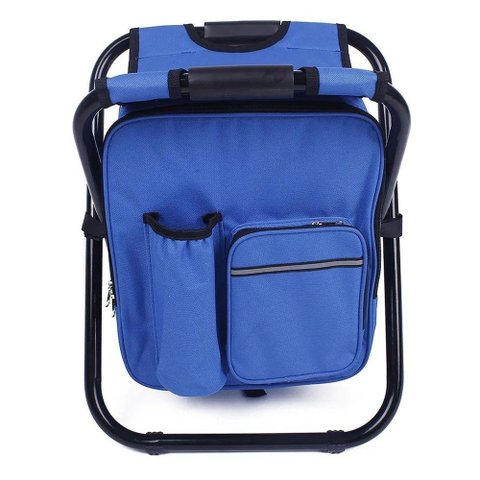 Cadeira Mochila Banqueta Bolsa Termica 2 em 1 Multiuso Banco Portatil