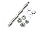 Ver imagem 1 de BARRA ROSCADA DE 1/2" X 1,00MT KIT 4 BARRAS E 16 PORCAS E 16 ARRUELAS
