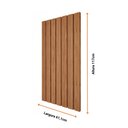 Ver imagem 3 de Placa De Painel Ripado 100% Mdf 117X61,1Cm Flex Mgm Freijo