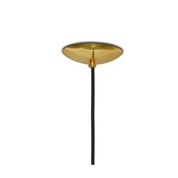 Luminária Pendente Moderno Gota Bola Metal e Vidro Dourado Fosco - 5