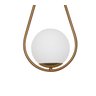 Luminária Pendente Moderno Gota Bola Metal e Vidro Dourado Fosco - 4