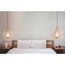 Ver mais imagens de Luminária Pendente Moderno Gota Bola Metal e Vidro Dourado Fosco