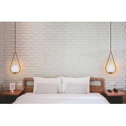 Luminária Pendente Moderno Gota Bola Metal e Vidro Dourado Fosco - 8