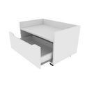 Ver imagem 4 de Gabinete de Banheiro Suspenso Bn3647 S/ Cuba 1 Gaveta e Rodizio 60cm Branco - Tecno Mobili