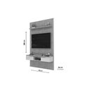 Ver imagem 2 de Rack Bancada C/ Painel P/ Tv Isac143x240cm Freijo/off White - Dj Móveis