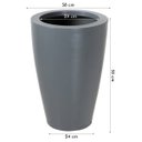 Ver imagem 5 de Vaso Cone Liso 55 (42l) Cinza Claro Vasap