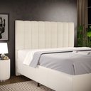 Ver imagem 1 de Cabeceira Cama Box Casal King 195 Cm Dália W01 Linho Palha - Lyam Decor
