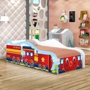 Ver imagem 3 de Cama Infantil Adesivada Divertida Quarto Menino Menina - Solteiro - Trenzinho