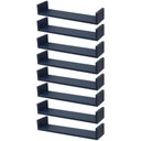 Ver imagem 1 de Kit 8 Prateleiras U 50 x 10cm azul Suporte Invisível