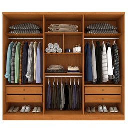 Guarda Roupa Casal 6 Portas 4 Gavetas Cataguases Tcil - 2