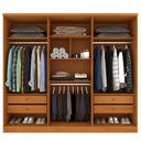 Ver imagem 2 de Guarda Roupa Casal 6 Portas 4 Gavetas Cataguases Tcil