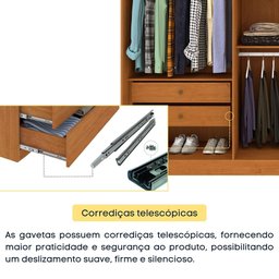 Guarda Roupa Casal 6 Portas 4 Gavetas Cataguases Tcil - 10