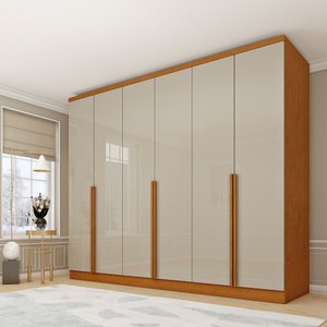 Guarda Roupa Casal 6 Portas 4 Gavetas Cataguases Tcil