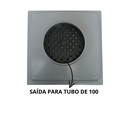 Ver imagem 5 de Ralo Pluvial 20x20 Alumínio Reto Coletor Cinza Saída Baixa para Tubo de 100mm e Dupla Proteção Contr