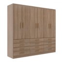 Ver imagem 2 de Guarda-roupa Casal Arkansas 6 Portas 12 Gavetas Demolição - Pnr Móveis