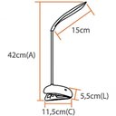 Ver imagem 4 de Luminária de Mesa com Touch e Led sem Fio 3 Níveis Luz Garra