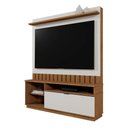 Ver imagem 1 de Estante Home Theater Diamantina Amêndoa/Off White para TV até 60” - Mobler