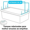 Ver imagem 5 de 2 Caixas Plásticas Guardar Sapatos 35 a 38 Ordene 4,2l Organizadores Closet