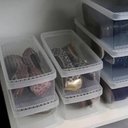 Ver imagem 4 de 2 Caixas Plásticas Guardar Sapatos 35 a 38 Ordene 4,2l Organizadores Closet