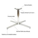 Ver imagem 3 de Kit 2 Bases Giratória de Metal Alumínio para Cadeiras e Poltronas Poltronas do Sul B1-a