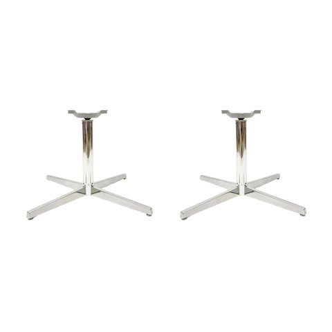 Kit 2 Bases Giratória de Metal Alumínio para Cadeiras e Poltronas Poltronas do Sul B1-a