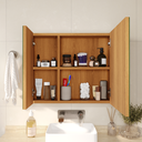 Ver imagem 2 de Espelheira para Banheiro Klein:freijó