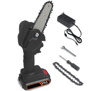 Mini Serra Eletrica Motoserra Sem fio Portatil 24V de Mao Corta Madeira Lenha Carpintaria Galhos