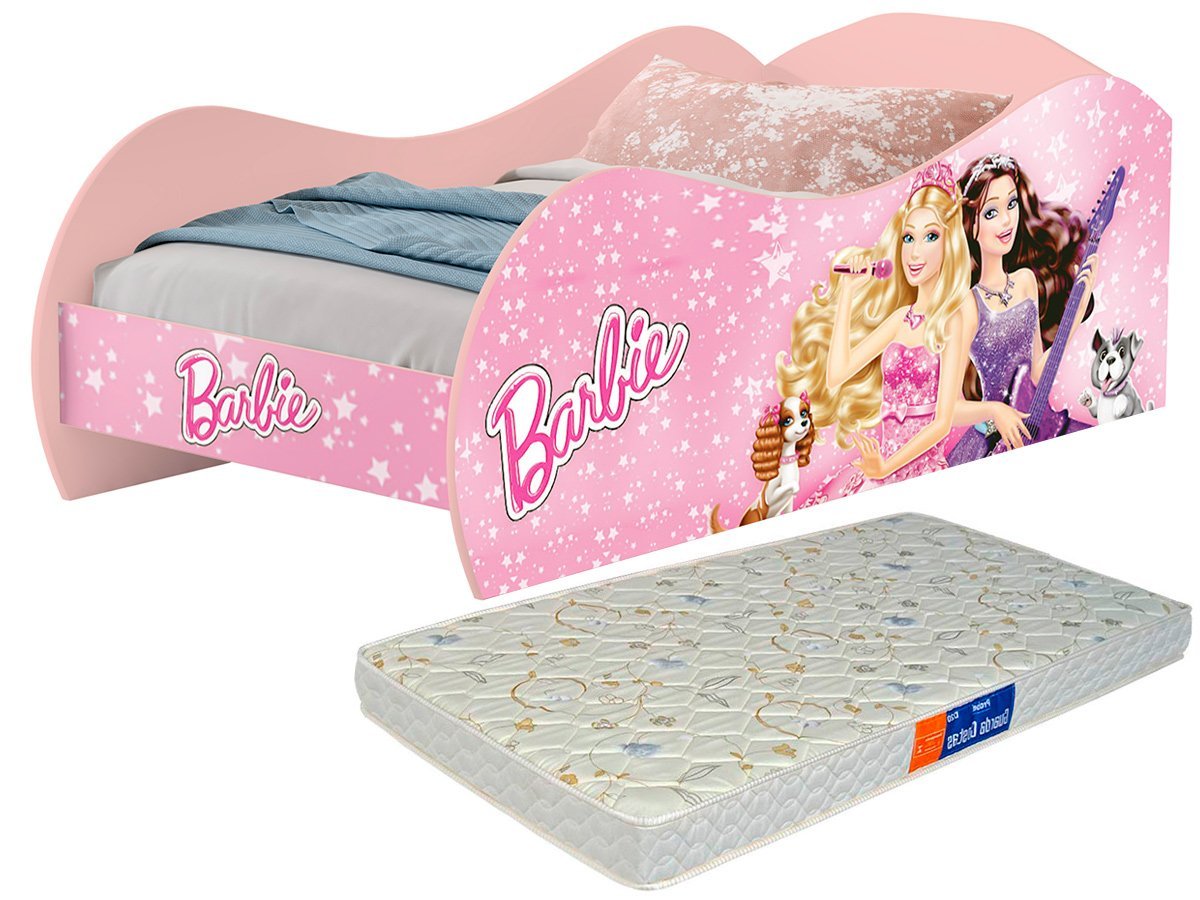 Cama Juvenil Barbie Star Com Dossel - Pura Magia