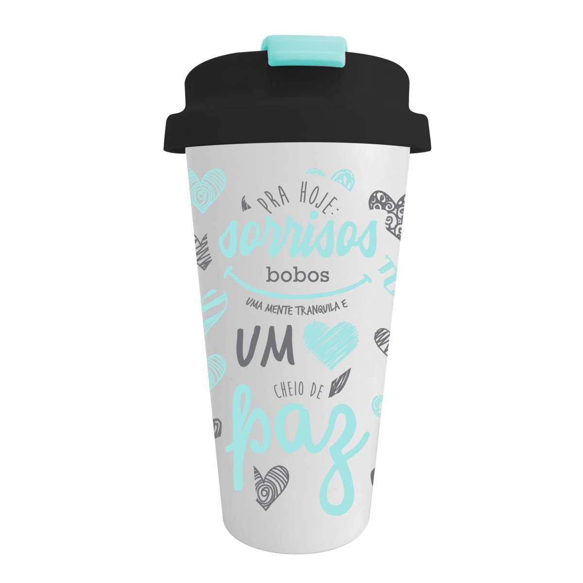 Copo Térmico 500Ml Pra Hoje Sorrisos Bobos - 1