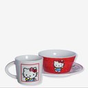 Ver imagem 2 de Kit Refeição Cerâmica Bowl, Caneca e Prato Hello Kitty