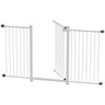 GRADE PORTÃO PET BEBÊ DIVISOR AMBIENTE 133 a 138 CM BRANCO - 1