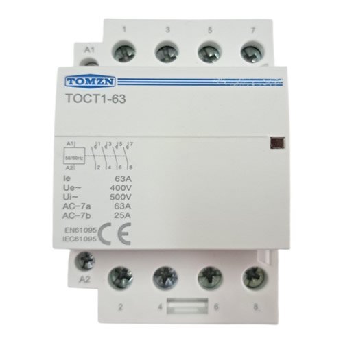Contator Modular 63A 4 Polos NA TOMZN TOCT1-63 220V - 2