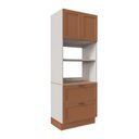 Ver imagem 6 de Torre Quente 2 Portas 2 Gavetas 2 Nichos para Forno e Microondas Arizona CabeCasa MadeiraOriginals