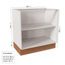 Ver imagem 4 de Balcão 2 Portas 80cm sem Tampo Arizona CabeCasa MadeiraOriginals
