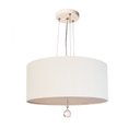 Ver imagem 1 de Lustre Pendente Com Cristal Cúpula Branco 30x15 2E27