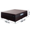 Ver imagem 3 de Cama Box Casal Queen Colchão Espuma D33 Pillow Top Millenium Hellen