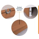 Ver imagem 5 de Balcão para Forno de Embutir Planejado 80cm sem Tampo Arizona CabeCasa MadeiraOriginals Laranja/Branco/Terracota