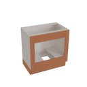 Ver imagem 3 de Balcão para Forno de Embutir Planejado 80cm sem Tampo Arizona CabeCasa MadeiraOriginals Laranja/Branco/Terracota