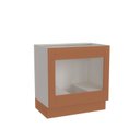 Ver imagem 1 de Balcão para Forno de Embutir Planejado 80cm sem Tampo Arizona CabeCasa MadeiraOriginals Laranja/Branco/Terracota