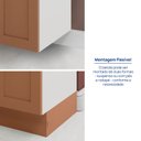Ver imagem 6 de Balcão para Forno de Embutir Planejado 80cm sem Tampo Arizona CabeCasa MadeiraOriginals Laranja/Branco/Terracota
