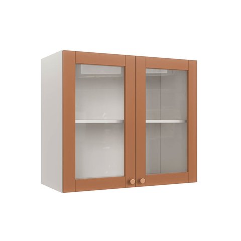 Aéreo Planejado 2 Portas 80cm com Portas de Vidro Arizona CabeCasa MadeiraOriginals