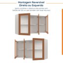 Ver imagem 5 de Aéreo Planejado 3 Portas 120cm com Portas de Vidro Arizona CabeCasa MadeiraOriginals
