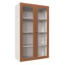 Ver imagem 1 de Armário Aéreo Planejado 2 Portas 135cm com Portas de Vidro Arizona CabeCasa MadeiraOriginals