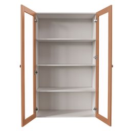 Armário Aéreo 2 Portas 135cm com Portas de Vidro Arizona CabeCasa MadeiraMadeira - 2