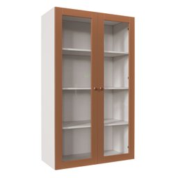 Armário Aéreo 2 Portas 135cm com Portas de Vidro Arizona CabeCasa MadeiraMadeira - 1