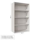 Ver imagem 4 de Armário Aéreo Planejado 2 Portas 135cm com Portas de Vidro Arizona CabeCasa MadeiraOriginals
