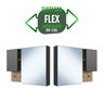 Armário Espelheira para Banheiro com 2 Portas e Nichos - 7