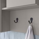 Ver imagem 5 de Armário Espelheira para Banheiro com 2 Portas e Nichos Off White/Arenas