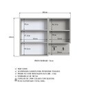 Ver mais imagens de Armário Espelheira para Banheiro com 2 Portas e Nichos Off White/Arenas